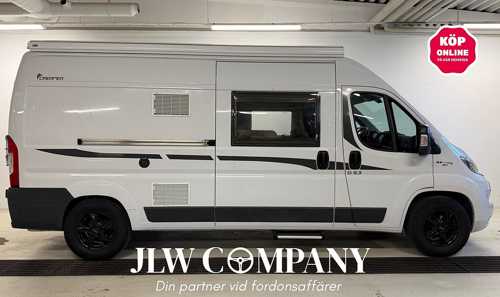 Fiat Ducato Dreamer D53 | Våningssängar för 4 | Solceller | Drag