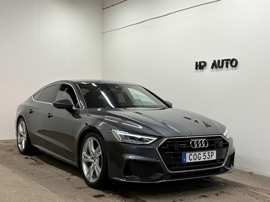 Audi A7 45TFSI Q S-Line Cockpit B&O Värmare Drag Elstolar