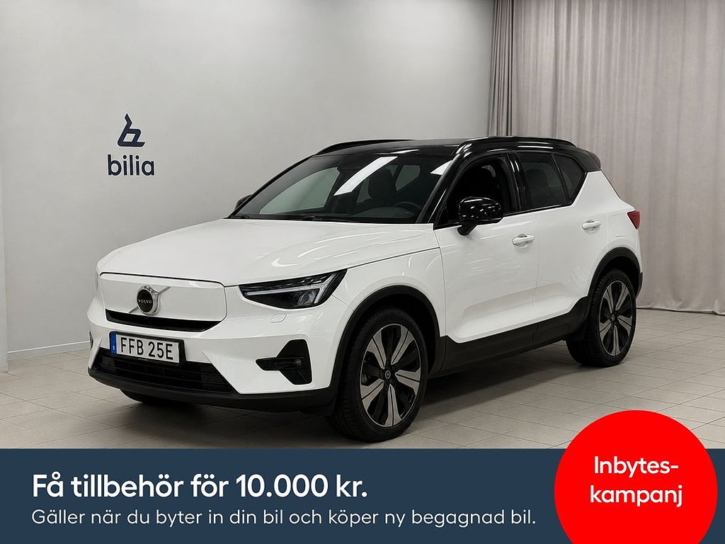 Volvo XC40 Recharge Plus | Dragkrok halvautomatisk | Värm...