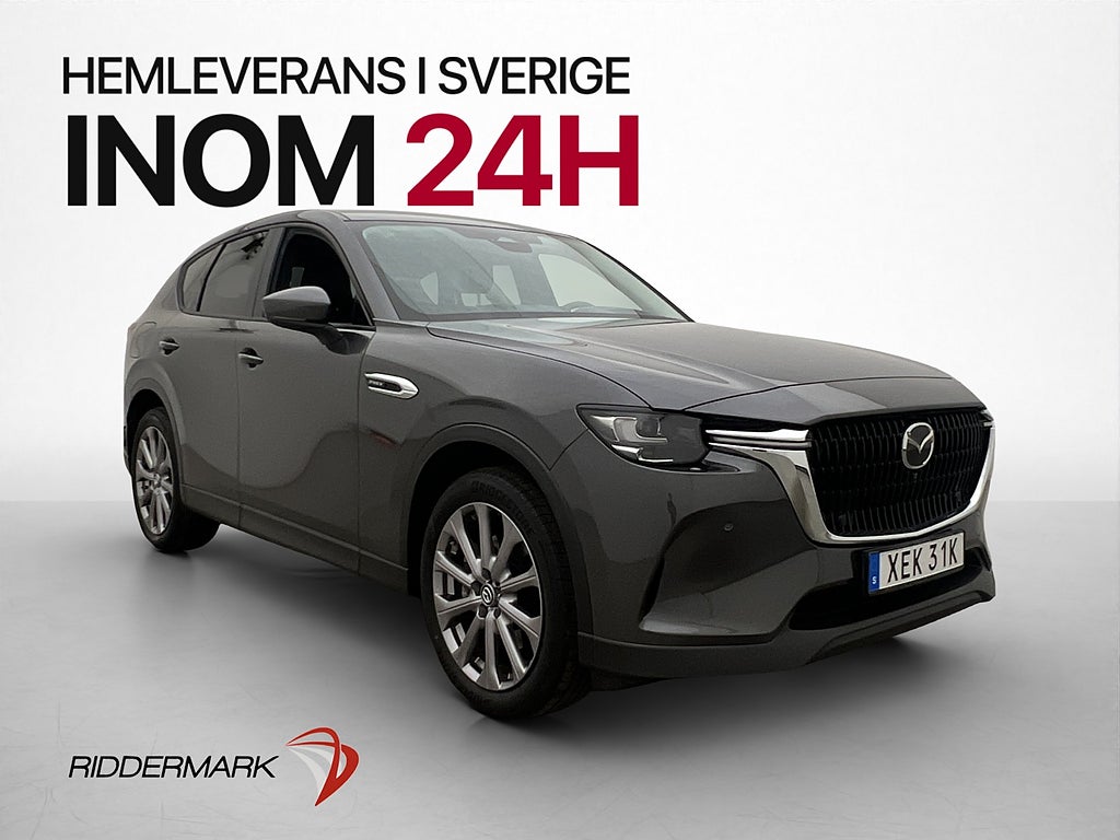 Mazda CX-60 PHEV MOMS HUD BOSE Läder Kamera Navi Drag
