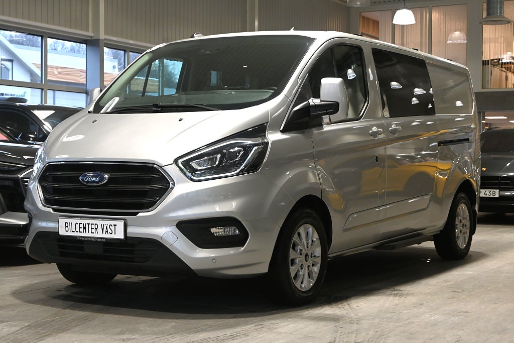 Ford transit Custom 340 Crew Van Aut 170hk Dubbla skjutdörrar