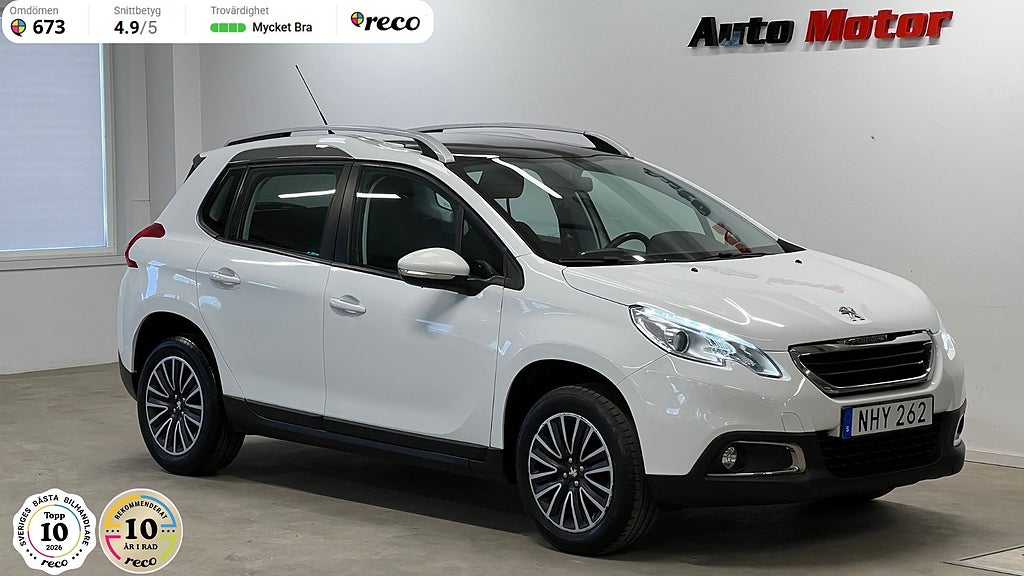 Peugeot 2008 1.2 VTi Automat 82hk Panorama/Nybytt kamrem