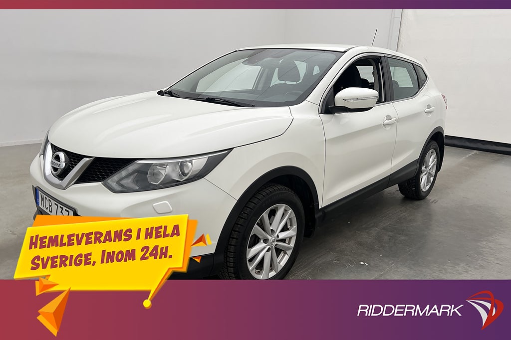Nissan Qashqai 1.2 115hk Acenta Kamera Navi Farthållare Drag