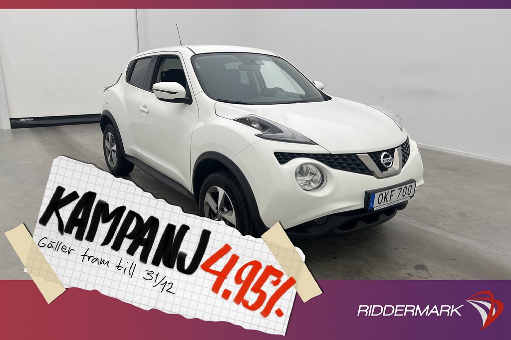 Nissan Juke 1.6 112hk N-Connecta M&K-Värm Kamera 4,95% Ränta