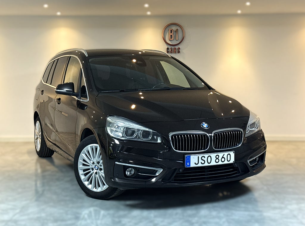 BMW 218 d GRAND TOURER 7-SITS LUXURY LINE DRAG B-KAM HELSKINN 