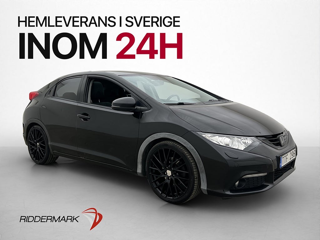 Honda Civic 142hk Executive Pano GAS Kamera Navi Skinn