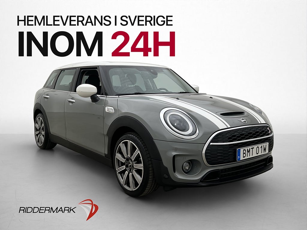 MINI Cooper S Clubman 178hk Cockpit Navi Kamera Halvskinn
