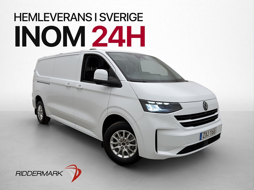 Volkswagen Transporter L2 Värm Cockpit Dragkrok Kamera MOMS