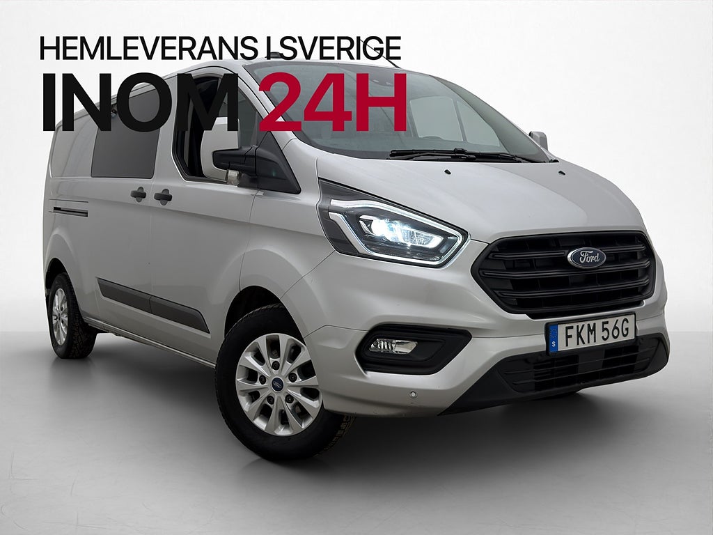 Ford transit-custom CrewVan L2 Värm Drag Kamera CARPLAY Moms