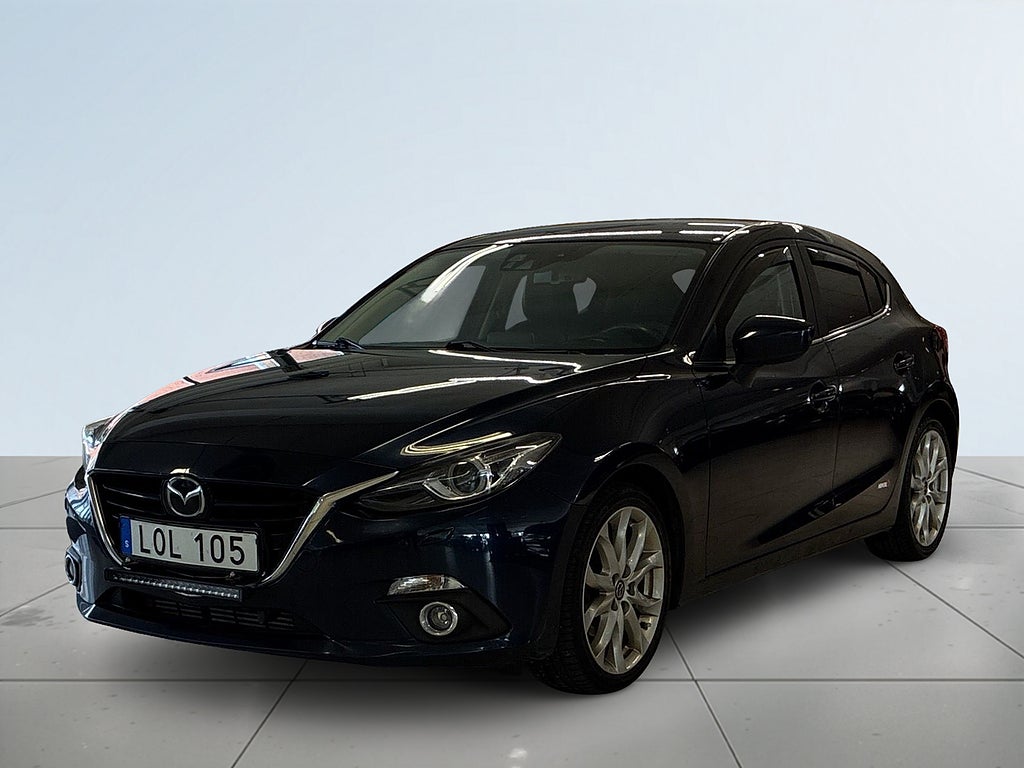 Mazda 3 Sport 2.2 SKYACTIV-D Optimum Mvärme Drag HuD Navi S&V