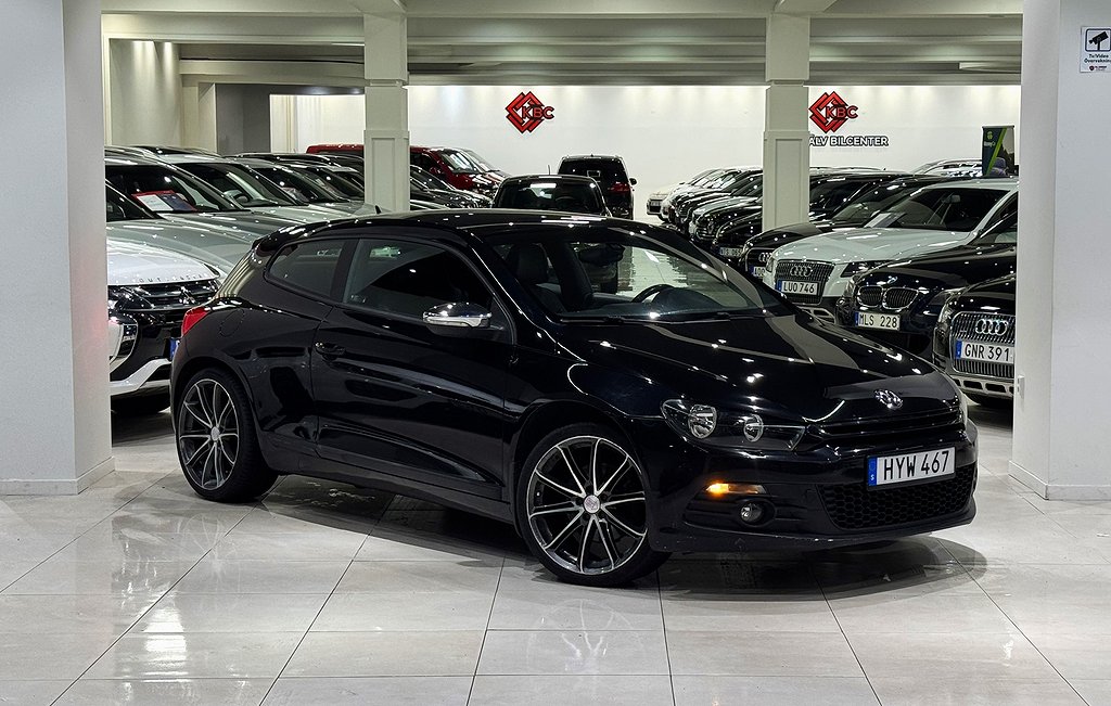 Volkswagen Scirocco 2.0TSI/GT/NyServ/SOV Hjul/200HK/Kamkedje/Läder