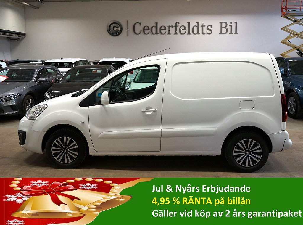 Peugeot Partner Skåpbil 1.6 BlueHDi P-SENSOR 4.95% RÄNTA