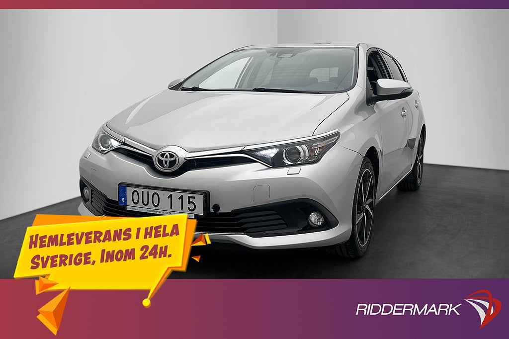 Toyota Auris 1.2 116hk Intense Edition M&K-Värmare Kamera BT