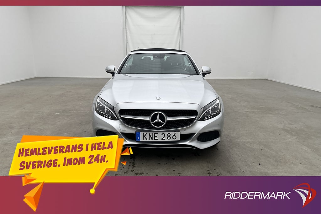 Mercedes-Benz C 200 Cab 184hk Burmester Elstolar Kamera Navi