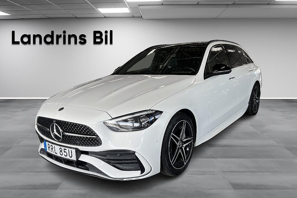 Mercedes-Benz C220 d 220 T d 4MATIC/AMG Line Premium/Glastak/Drag/Värmare 