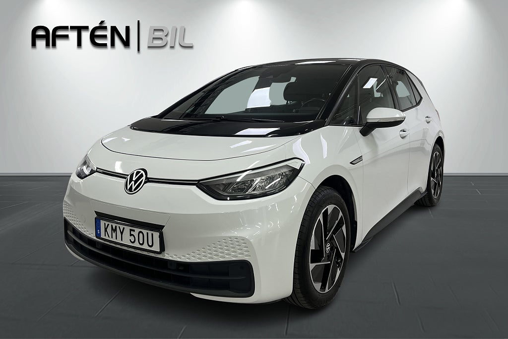 Volkswagen ID.3 Pro 58kWh P-sensorer, Värmepump *NYSERVAD*