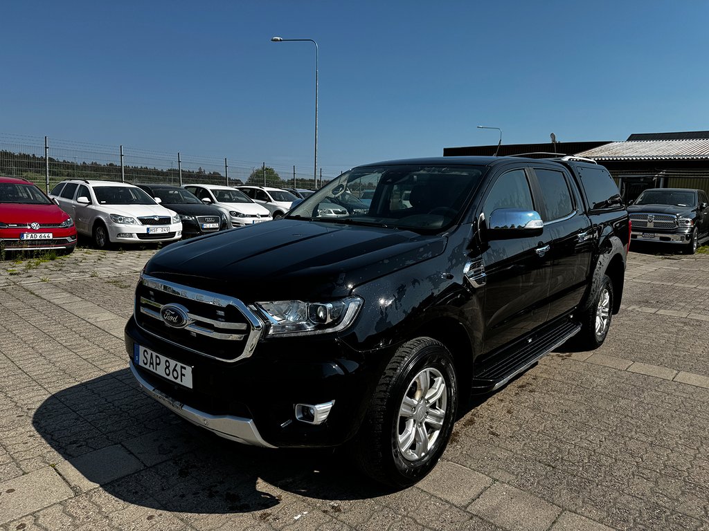 Ford Ranger 2.0 EcoBlue AUT 4X4 VÄRMARE KÅPA LÄDER WILDTRAK 2-ÅRS GAR