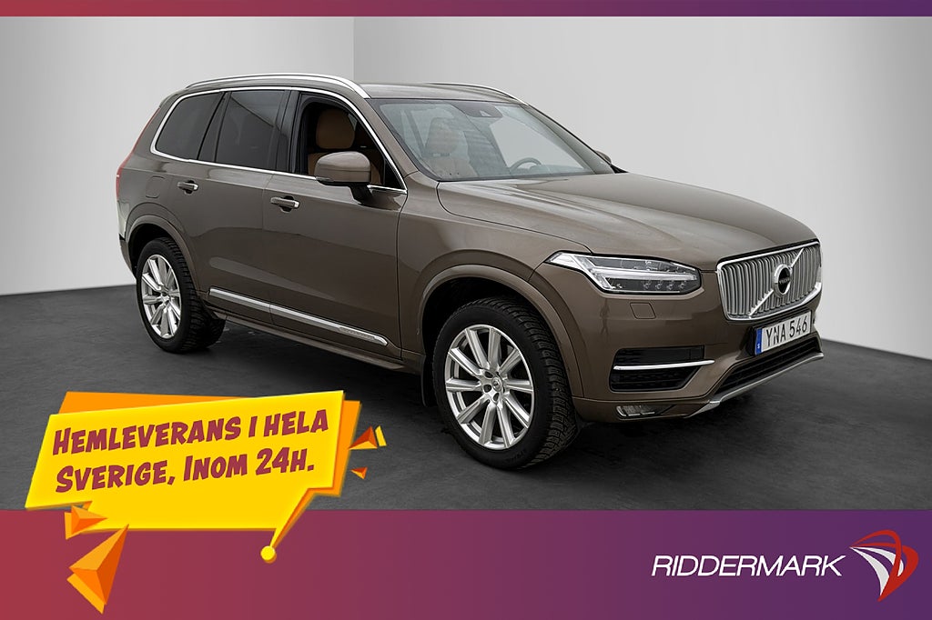 Volvo XC90 D4 190hk AWD Inscription 7sits Skinn Värm CarPlay