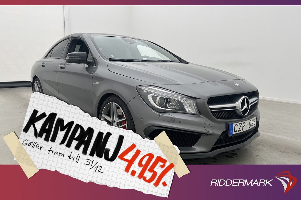 Mercedes-Benz CLA 45 AMG 4M Coupé 360hk Pano 4,95% Ränta