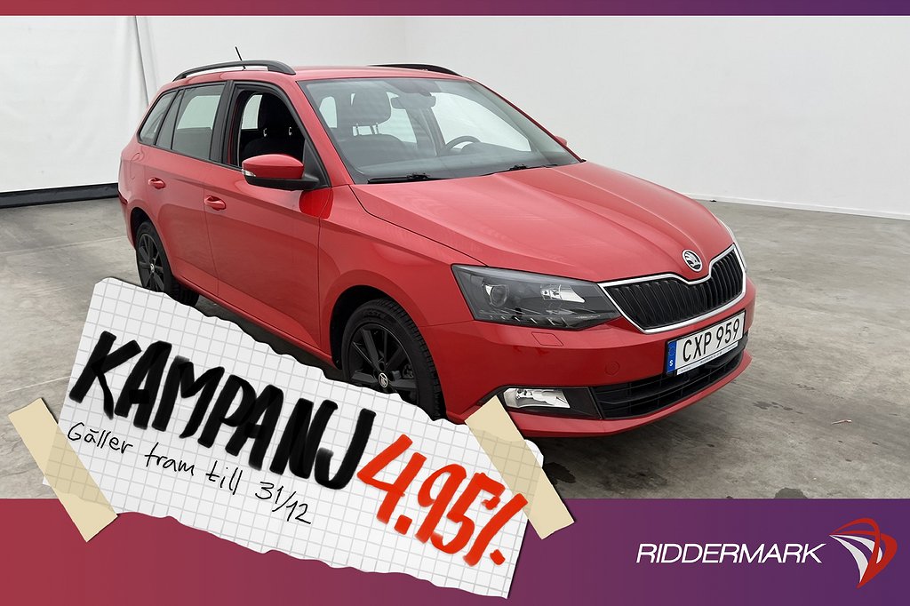 Skoda Fabia 1.0 TSI 110hk CarPlay Sensorer 4,95% Ränta