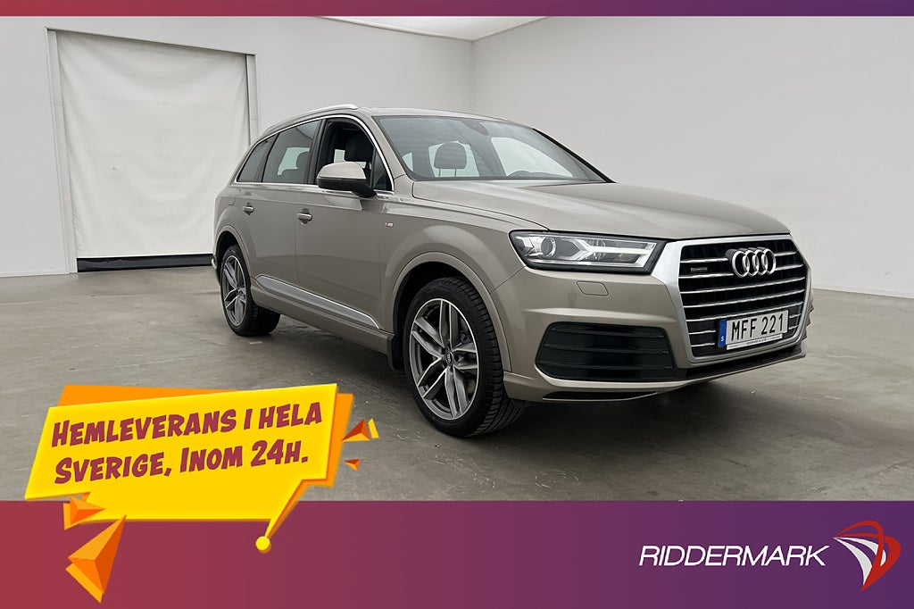 Audi Q7 3.0 TDI Q S Line 7-sits Cockpit Pano BOSE Skinn 272h