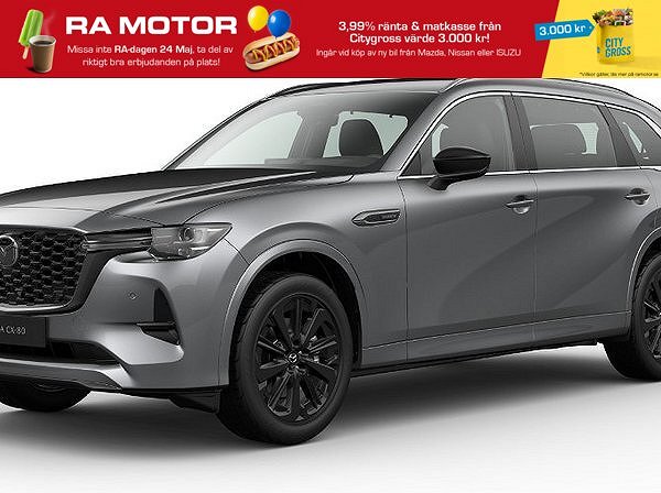Mazda CX-80 HomuraPlus PHEV 327hk 7-sits Conv Panorama 2025