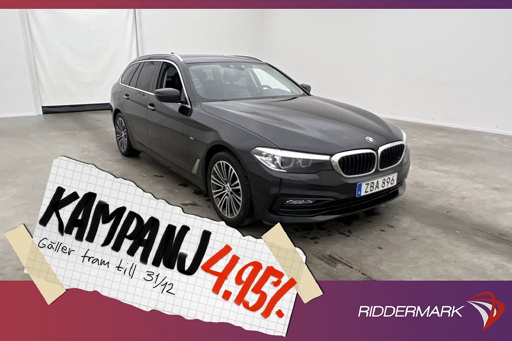 BMW 520 d xDrive 190hk Sport line Cockpit HiFi 4,95% Ränta