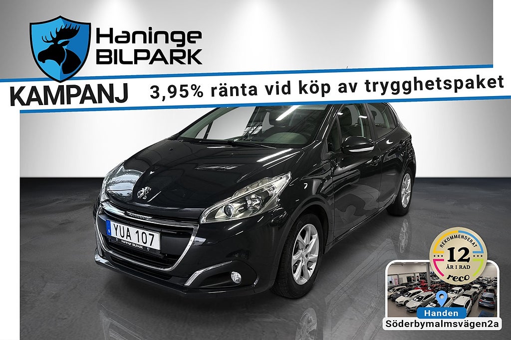 Peugeot 208 5-dörrar 1.2 Automat AC USB/SUPERDEAL 3,95%