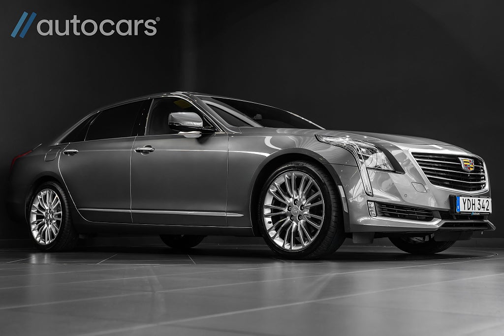 Cadillac CT6 V6 AWD 417hk Luxury|Panorama|Bose|360°|Navi|20"|Carplay