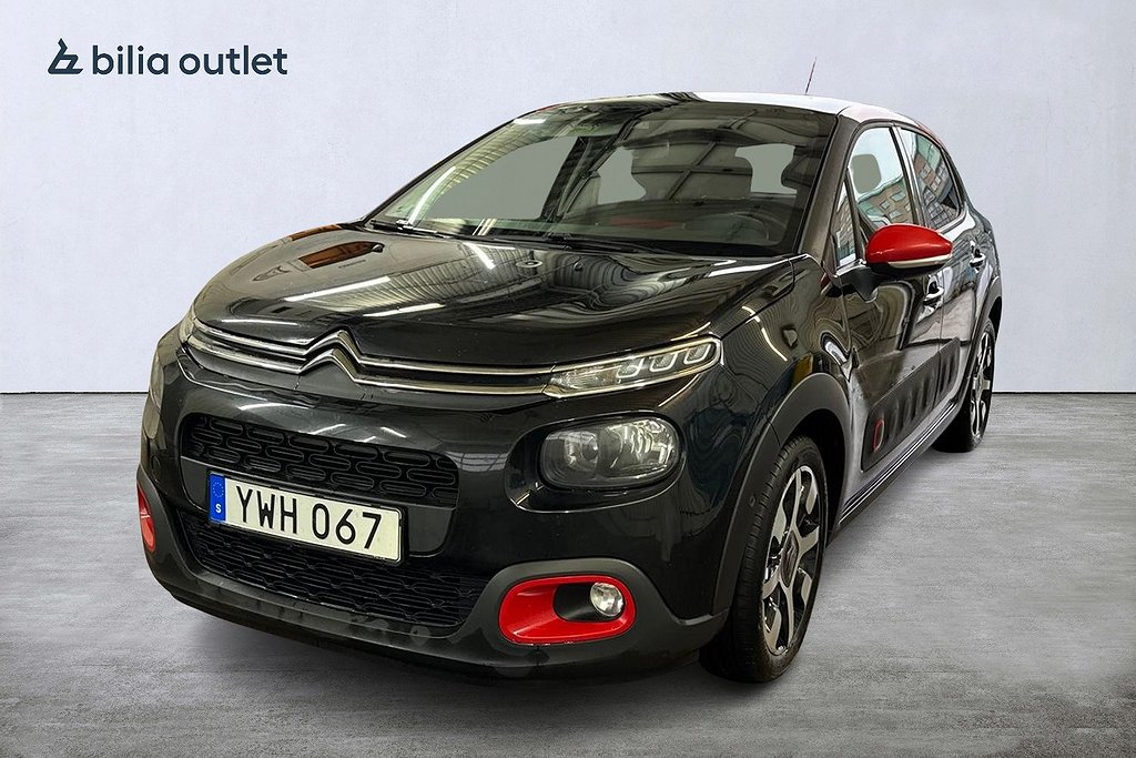 Citroën C3 1.2 PureTech EAT 1-Ägare B-Kam P-sensor Taklucka