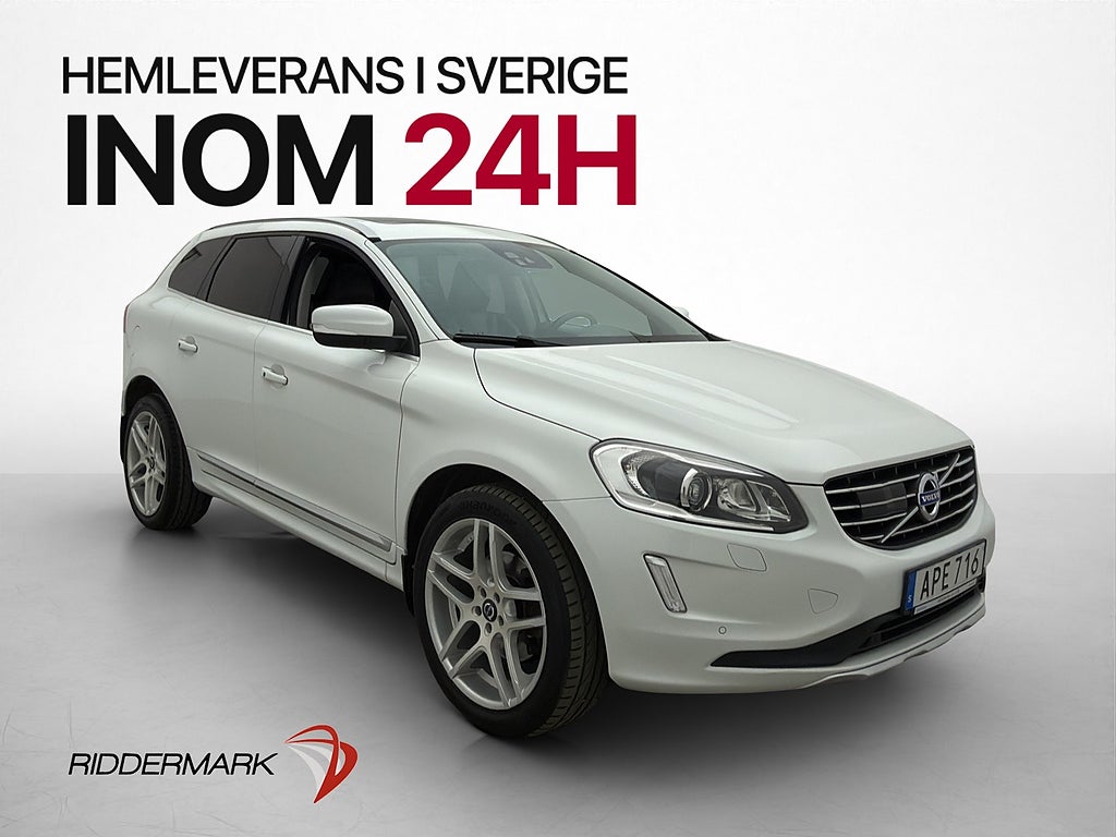 Volvo XC60 D5 AWD Summum Pano Värmare Rattvärme Navi