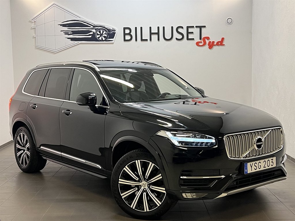 Volvo XC90 D5 AWD 235hk Inscription 7sits Pano/HUD/Navi/Bkamera/Krok /Läder