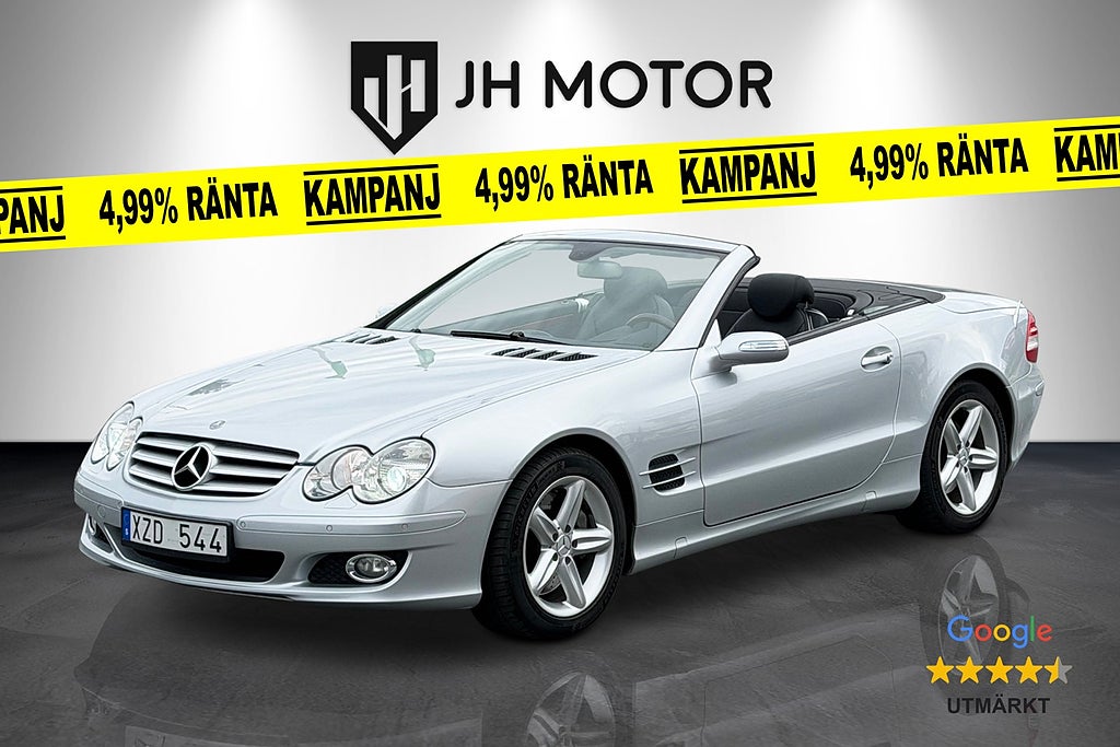 Mercedes-Benz SL 500 V8 388hk Svensksåld MKT FINT SKICK / LÅGMIL / BOSE