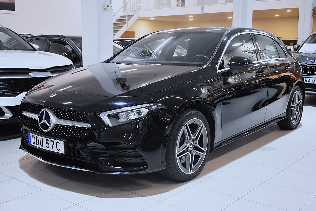 Mercedes-Benz A 250 e Plug-in AMG Sport Carplay 4.95% Ränta LED Moms Euro 6