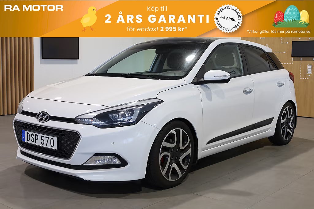Hyundai i20 1,4 Premium 101hk 5D Panorama Kamera 2016