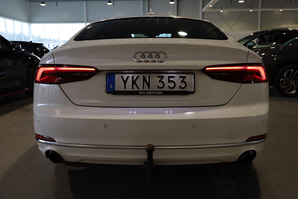 Audi A5 2,0 TFSI MHEV 190hk Sportback Sport Aut Värmare Drag