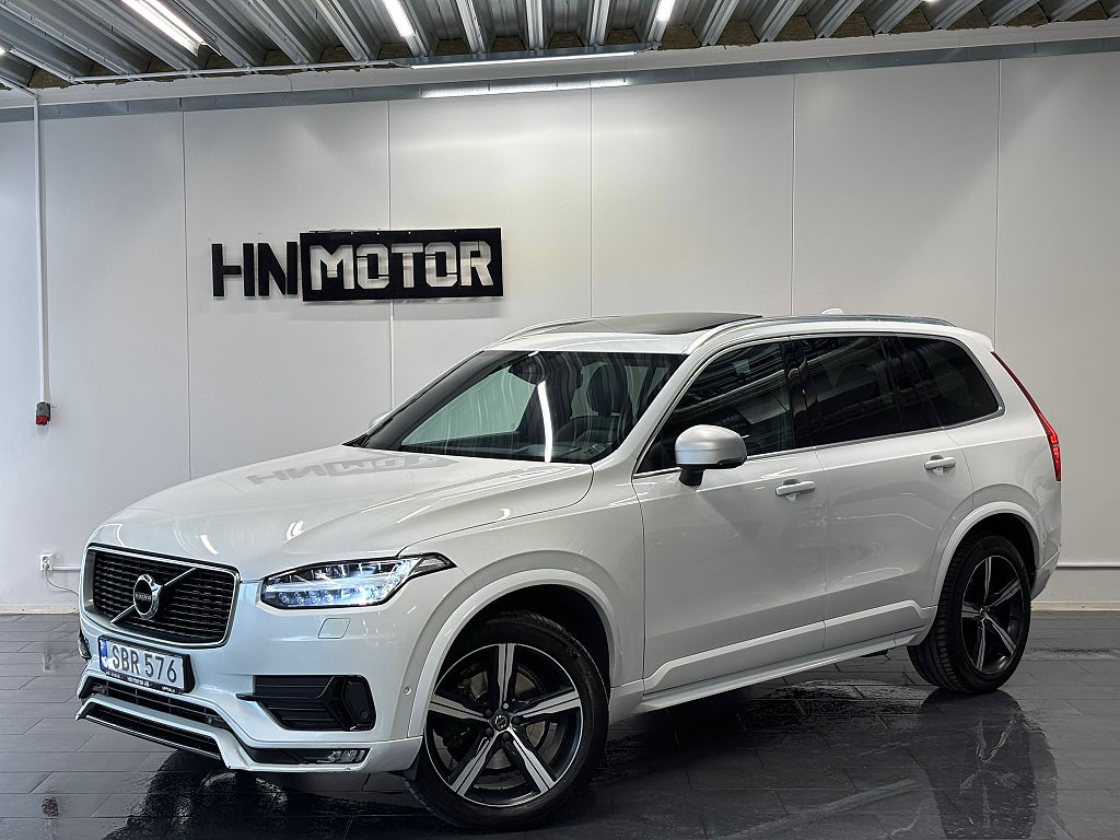 Volvo XC90 D5 AWD R-Design |PANO|BLIS|7Sits|HPA|CarPlay|DRAG|NySer