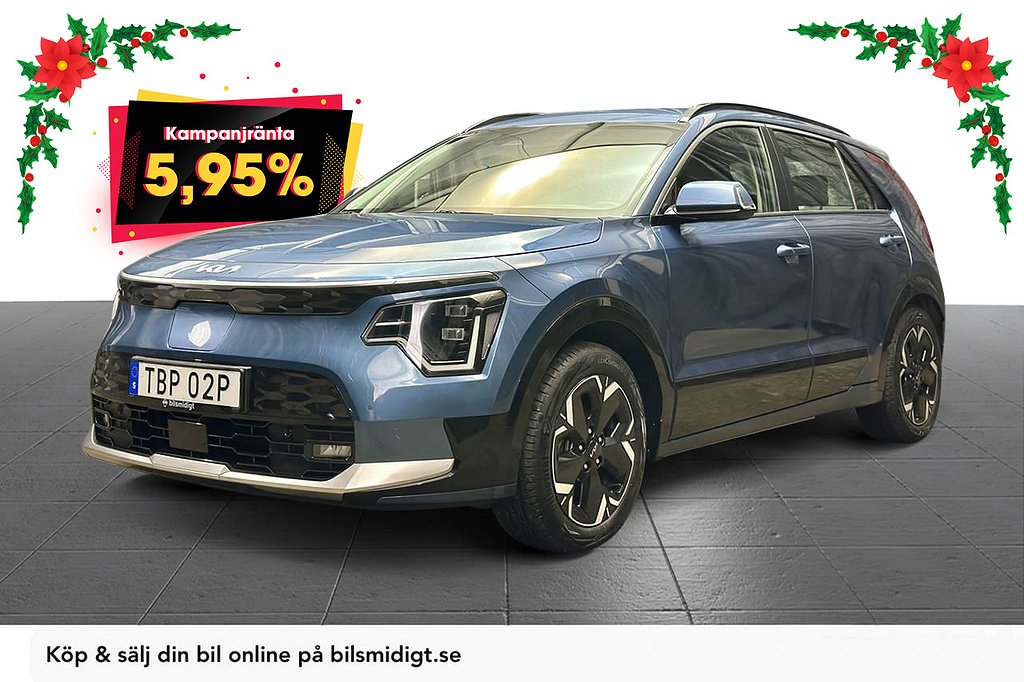 Kia Niro EV Action GLS Drag GPS Rattvärme Moms 204hk 5,95%