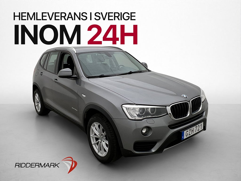 BMW X3 xDrive20d 190hk Dragkrok Sensorer Farthållare