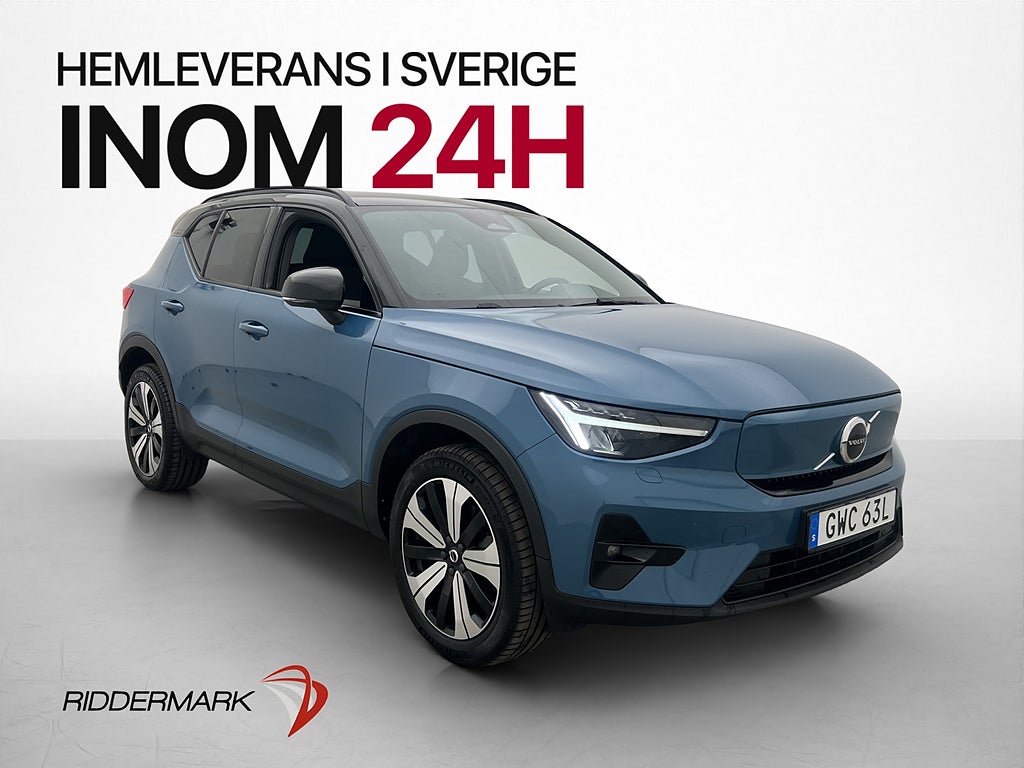 Volvo XC40 Recharge Single Motor 231hk Plus Värm 360° Drag