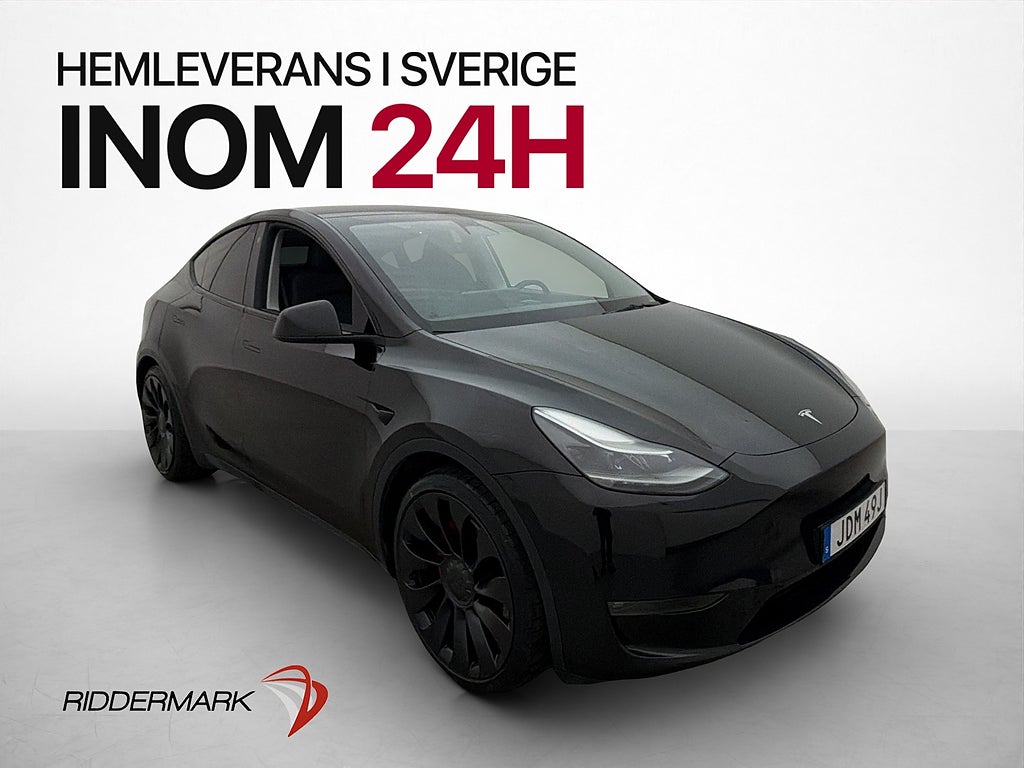 Tesla Model Y Performance AWD Dragkrok En-Brukare Svensksåld