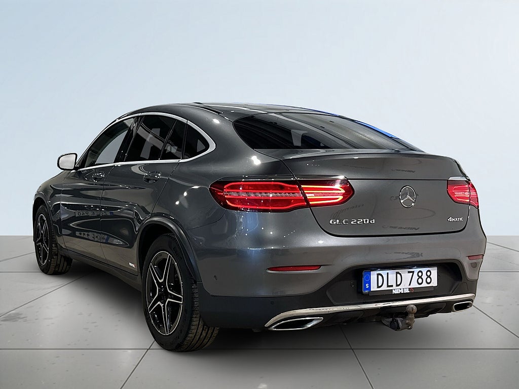 Mercedes-Benz GLC 220 d Coupé 4M 9G AMG Dvärm Burmester 360° Kamera SoV