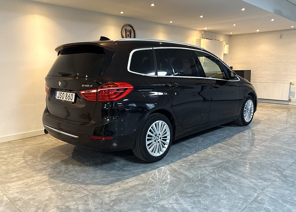 BMW 218 d GRAND TOURER 7-SITS LUXURY LINE DRAG B-KAM HELSKINN