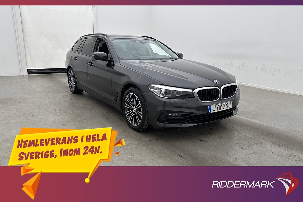 BMW 520 D xDrive 190hk Sportstolar Kamera Navi Rattvärme