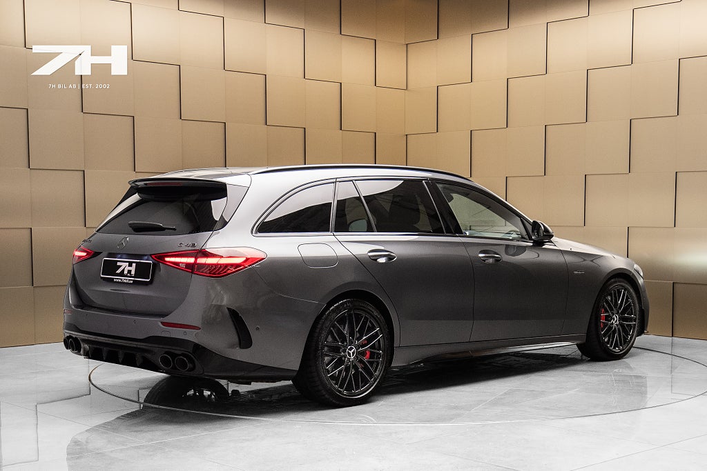 Mercedes-Benz C43 AMG Touring 4M 360° HuD Pano Bakaxelstyrning