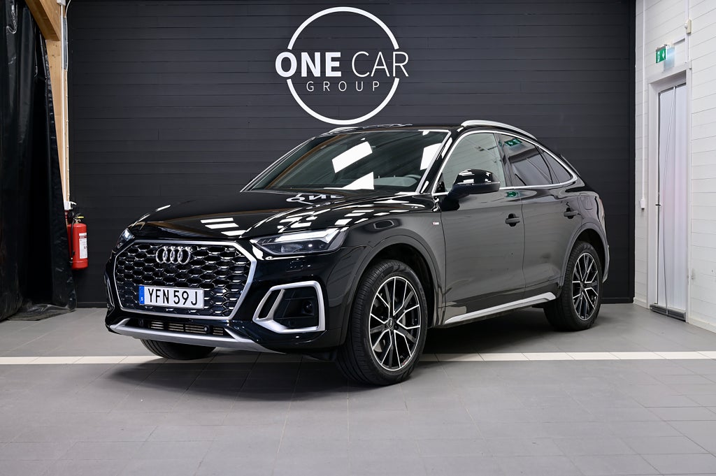 Audi Q5 55 Sportback TFSI e quattro S Line Nybes GPS Värmare