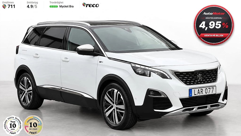 Peugeot 5008 2.0 BlueHDi GT 7-sits 177hk MAXUTRUSTAD