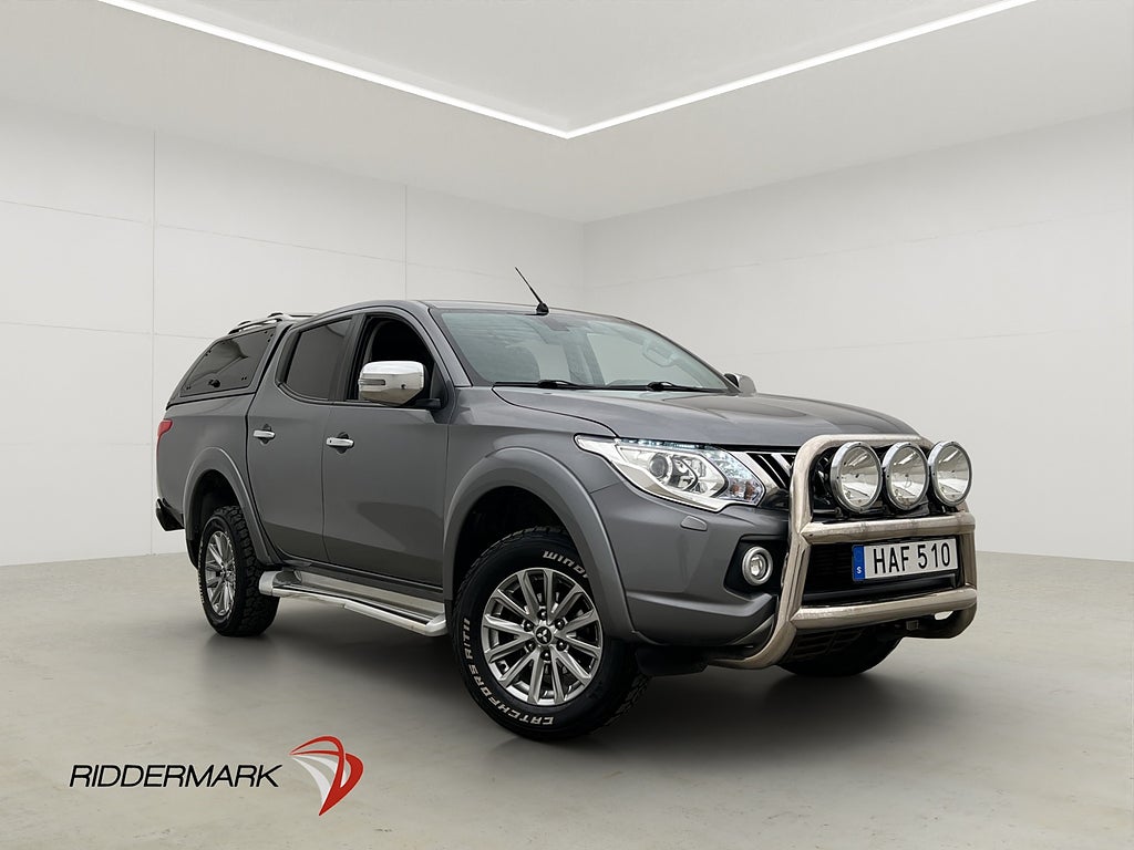 Mitsubishi L200 181hk 4WD Värmare Dragkrok Kamera Kåpa Skinn