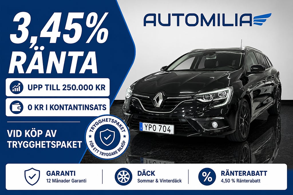 Renault Mégane Sport Tourer 1.2 TCe, Navigation SUPERLÅG RÄNTA 3,45 %