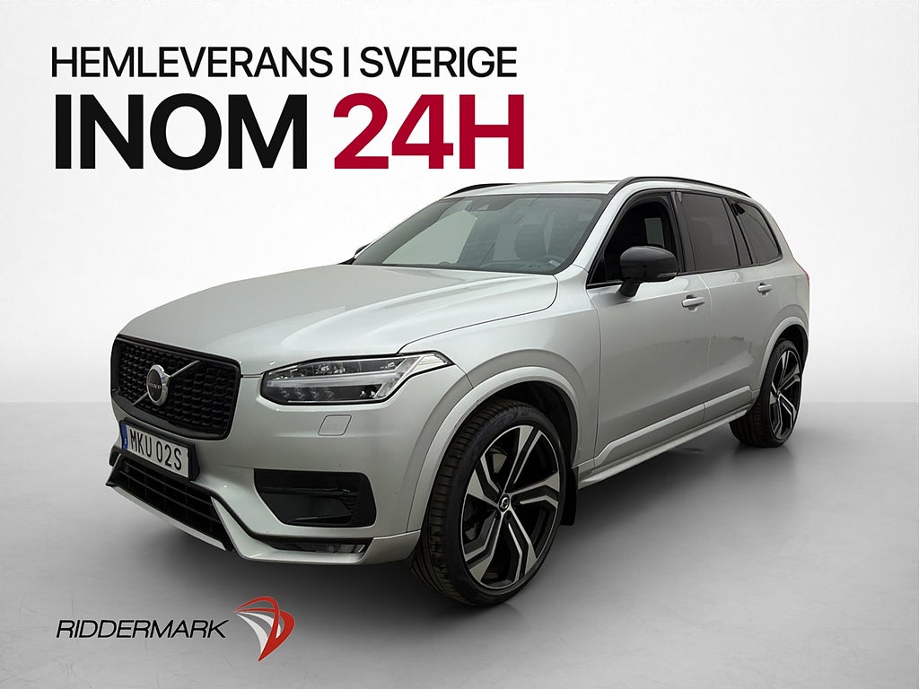 Volvo XC90 7 Sits B5 AWD R-Design Pano B&W HUD Luft Drag